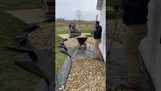 Landscape rock installation #landscaping #diy #howto #home #music #construction #easymoney #stone