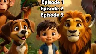Jungle Friends & The Lost Baby elephant  and lion| Emotional Kids Story | Friendship &trust