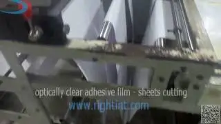 optically clear adhesive film   sheets cutting