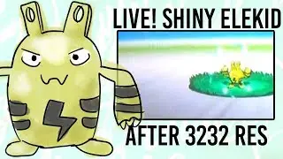 412 - LIVE! Shiny Elekid at Virbank Complex after 3232 REs (+ Evolutions)