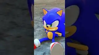 Sonic armed his leg with Guns  #sonic #animatedfilm #funnyshorts