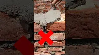 Correct rules for laying brick joints. #shortsfeed #wall #construction #shorts #brickwall