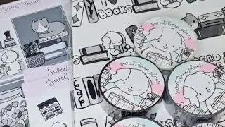 Unpack @sweetbeanplans sticker + washi subscription with me!