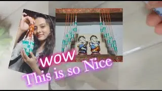 Thread spool jhumar craft/wall hanging ideas @ashirbad7751
