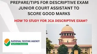 HOW TO PREPARE FOR JCA DESCRIPTIVE EXAM l TIER 2 OF JCA #jca #supremecourt #descriptive #tier2 #sci