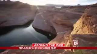 Slip-N-Slide Leads to 50 Foot Drop