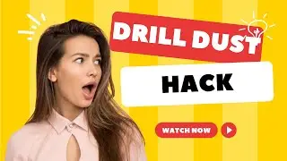 How to catch drill dust while drilling | free solution