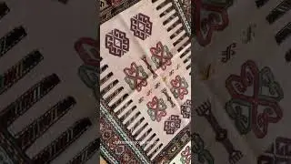 3x5ft Exploring the Woven Legacy: The Art of Kurdish Embroidered Rug from Eastern Turkey