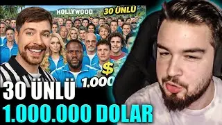 H1vezZz 30 Ünlü 1.000.000 Dolar İçin Yarışıyor İzliyor (@MrBeast)