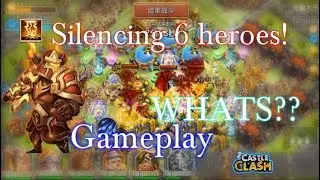 Aries Silencing 6 Heroes Gameplay OMG!! Castle Clash
