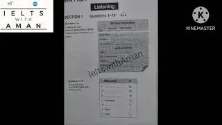 School excursion listening// book 1 test 2//listening answers//ieltswithAman
