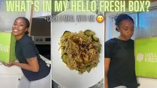 What&rsquo;s in my hello fresh box? 👀 + cook a meal with me! 😋