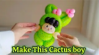 EASY Balloon Twisting: How to Make a Cute Cactus Boy!🌵👦