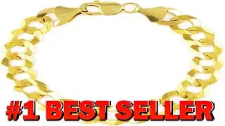 Nuragold 14k Real Yellow Gold Solid Cuban Curb Link 11.5mm Chain Bracelet - B0CFZVPM2K