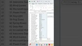 How to use the UNIQUE function in Excel #exceltech #excelworld #excel #tutorial #excelfansonly