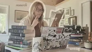 a day in the life of a history nerd // prepping lessons, research, writing a family history, & faust