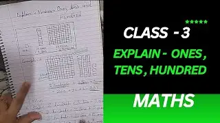 Class-3 chapter-1 Numbers upto ones Ten hundred Thousand (Place value) | study with clear concept
