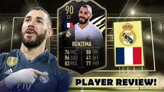IS HE WORTH IT? 🤔 90 INFORM (IF) KARIM BENZEMA REVIEW! - FIFA 21