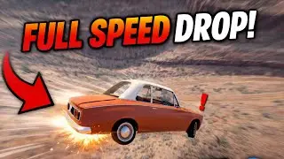 Full Speed Car Drop in BeamNG.drive | Extreme Crash Test & Realistic Physics