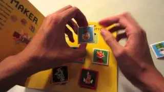 Super Mario Maker - 7 Collectible Buttons UNBOXING