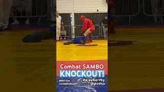 KNOCKOUT #combatsambo: A-Jay Harry on the way to winning British Sambo Title #gkadojo #sambo #kudo