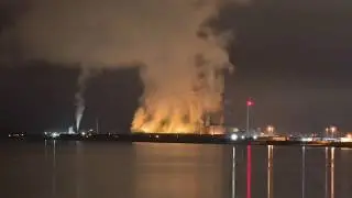 Avonmouth's Docks at night - by Ron Morgans