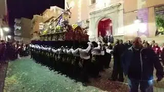Nazareno de Cuevas del Almanzora en la puerta De la Iglesia - Jueves Santo 2019