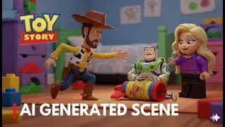 Toy Story &ndash; Woody Saves Buzz from Hannah | AI Reimagined