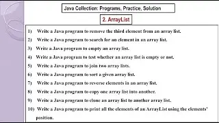 ArrayList ( Exercises 2)  for beginner