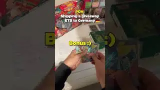 POV: Shipping a giveaway ETB to Germany🇩🇪 #pov #pokemon #ndup #shipping