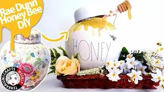 DIY FARMHOUSE BEE DECOR - RAE DUNN Craft Ideas - Thrift Store Makeover. Make to Sell or Gift