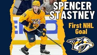 Spencer Stastney #24 (Nashville Predators) first NHL goal Nov 24, 2023