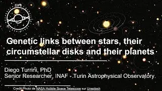 EAI Seminars: Genetic links between stars, their circumstellar disks and their planets