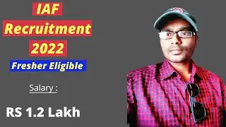 IAF Recruitment 2022 | Latest Job update | Salary upto 8000 | Airforce Apprenticeship Post |