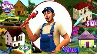 The Sims 4 vs Sims 3 vs Sims 2 vs Sims 1 HOW TO BUILD 5X5 TINY HOME Speed Build