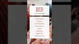 Red: Brand Color Psychology Series 7 #colors #colorpalette #brandidentity