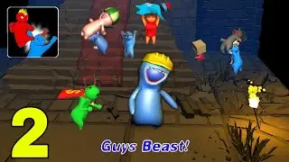 Guys Beasts Gameplay Walkthrough Part 2 (Gang Beasts) - (Android, iOS)