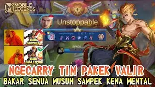 NGECARRY TIM PAKEK VALIR | BAKAR SEMUA MUSUH SAMPEK KENAL MENTAL - BEST BUILD VALI 2021