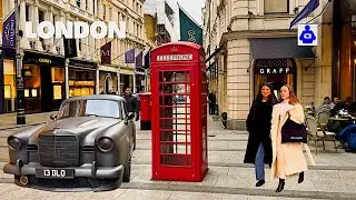 London Winter Walk 🇬🇧 West End, OXFORD & BOND Street to Covent Garden | Central London Walking Tour