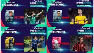DONT REMOVE THESE PLAYERS BEFORE PES 21 SEASON UPDATE😱😱😱|ALL REMOVED LEGENDS AND ICONICS| OFFICIAL