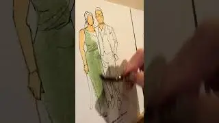 When guests spot their custom painting 🤩 Live Wedding Painting