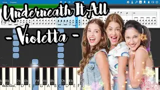 Underneath It All - Violetta [Piano Tutorial | Sheets | MIDI] Synthesia
