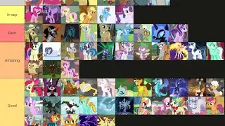 my ranking of MLP G4 friendship is Magic,  caricatures
