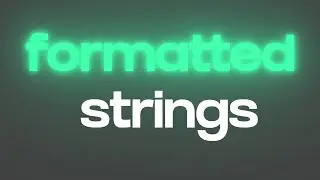 what are formatted strings in python?