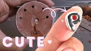 This Is How I Make My Bubble Letter Charms With Sand Casting