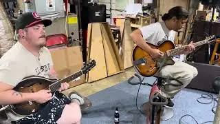 Gold Tone mandocello, manditar, and Earthtone calf skin drum heads performance