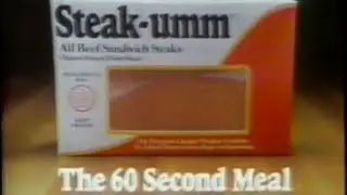1982 Steak-umm Sandwich Steaks TV Commercial