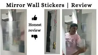 Mirror wall stickers for easy installation |Unboxing and product review #mirror #mirrorstickers