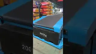 Mobile telescopic belt conveyor product appearance