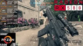 RX 580 8GB + Ryzen 5 5500 : Battlefield 6 - 1080p FSR ON